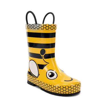 Western Chief Little Girl's Buzzy Bee Rain Boot (Yellow) Size 1 Kids