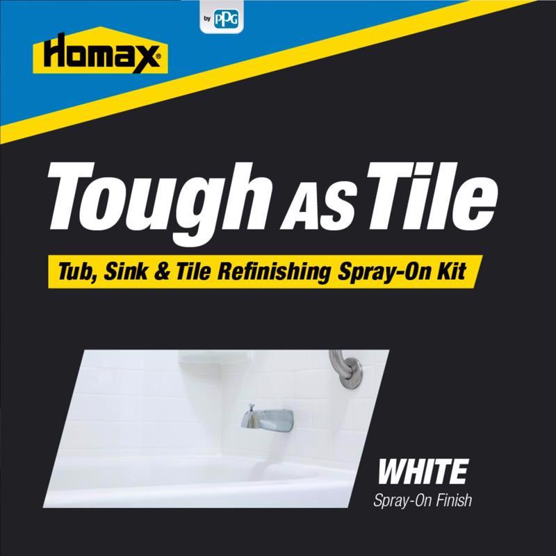 Load image into Gallery viewer, Homax Tough As Tile Gloss White Bathtub and Tile Refinishing Kit 32 oz
