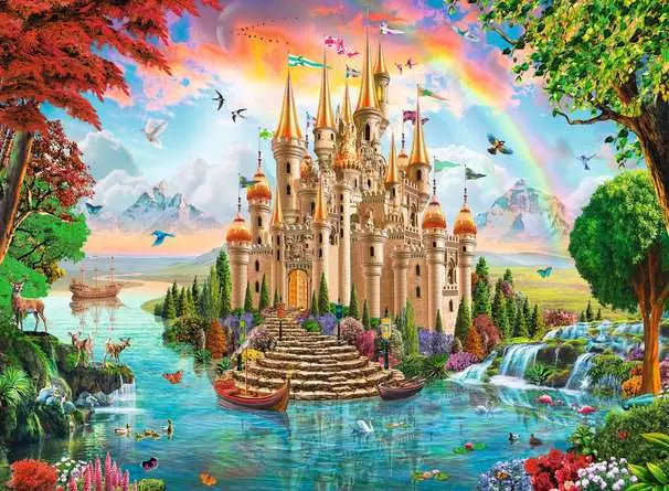 Children’s Jigsaw Puzzle Rainbow Castle - 100 Pieces