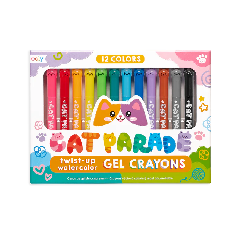 Load image into Gallery viewer, Ooly Cat Parade Gel Crayons (12 Set)
