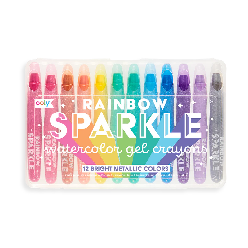 Load image into Gallery viewer, Ooly Rainbow Sparkle Watercolor Gel Crayons
