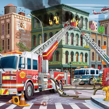 Children’s Jigsaw Puzzle Fire Truck Rescue - 100 Pieces
