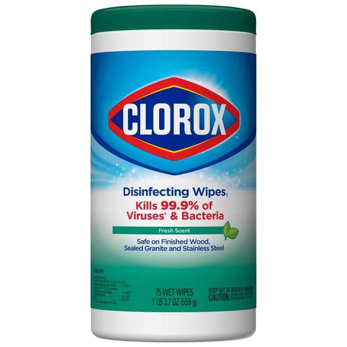 Clorox Fresh Scent Disinfecting Wipes 75 pk