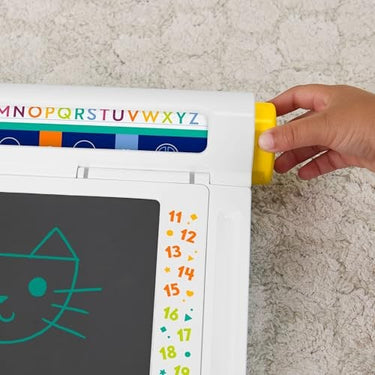 Fisher-Price Learn & Doodle Desk Mess-Free Writing & Drawing Tablet with LCD Screen for Kids