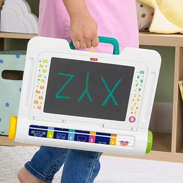 Fisher-Price Learn & Doodle Desk Mess-Free Writing & Drawing Tablet with LCD Screen for Kids