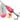 Blue Fox Classic Vibrax 04 Plated Tackle 3/8oz (Pink Chartreuse Candyback)