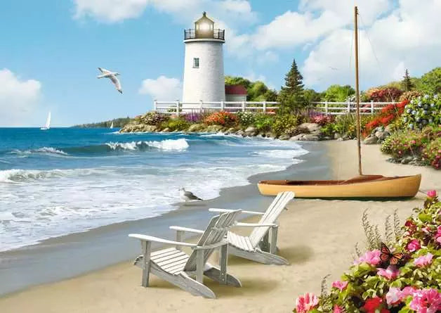 Load image into Gallery viewer, Jigsaw Puzzle Sunlit Shores - 300 Pieces
