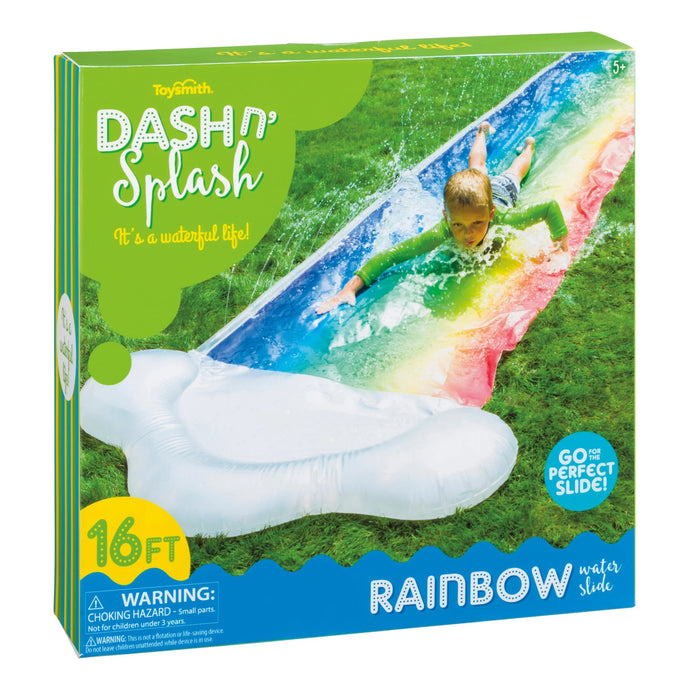 Toysmith Dash N Splash Rainbow Slide