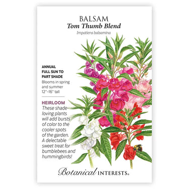 Botanical Interests Tom Thumb Blend Balsam Seeds