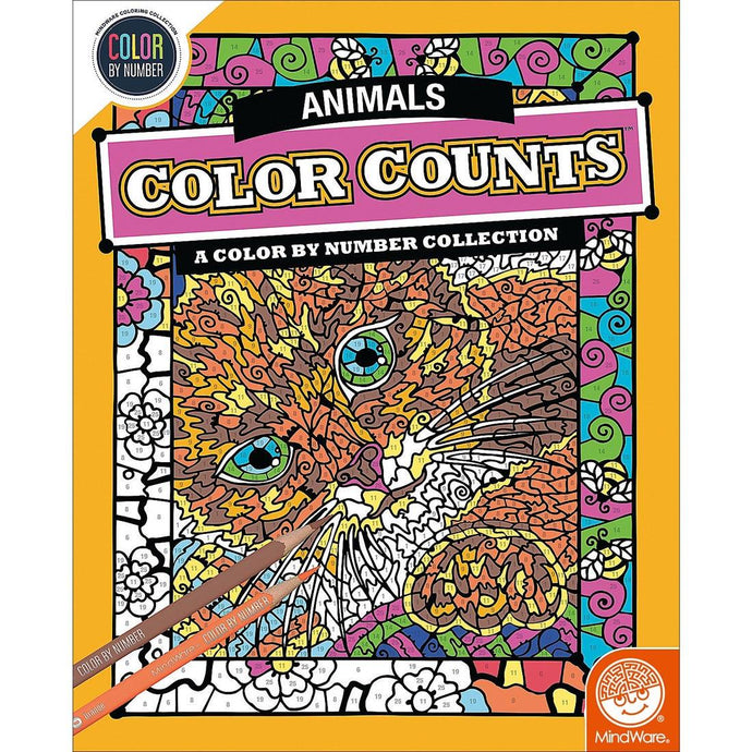 Animals Color Counts Color-by-Number Book