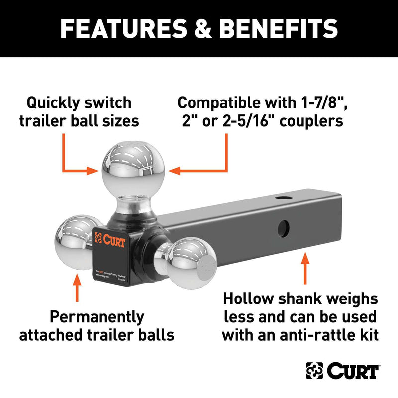 Load image into Gallery viewer, CURT Tri-Ball Mount
