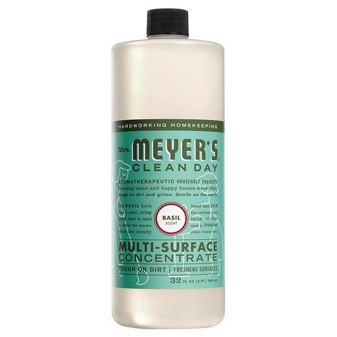 Mrs. Meyer's Clean Day Basil Scent Concentrated Organic Multi-Purpose Cleaner Liquid 32 oz