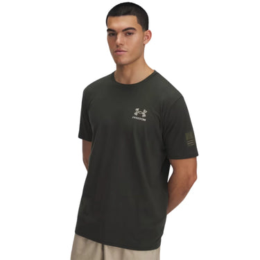 Under Armour UA Freedom Eagle Men's Short Sleeve (Baroque Green/Marine OD Green) Size M