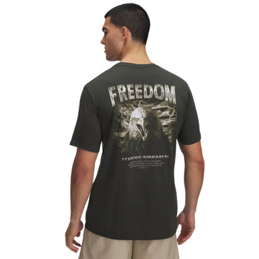 Under Armour UA Freedom Eagle Men's Short Sleeve (Baroque Green/Marine OD Green) Size M