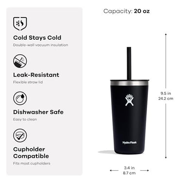 Hydro Flask 20oz All Around Tumbler with Straw Lid (Botanical Bliss Agave)