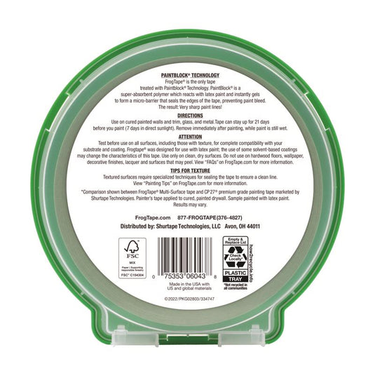 FrogTape 0.94 in. W X 60 yd L Green Medium Strength Painter's Tape 1 pk