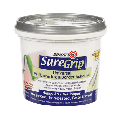 Zinsser SureGrip High Strength Glue Goes on Pink dries Clear Adhesive 1 qt (In-Store Pickup Only)