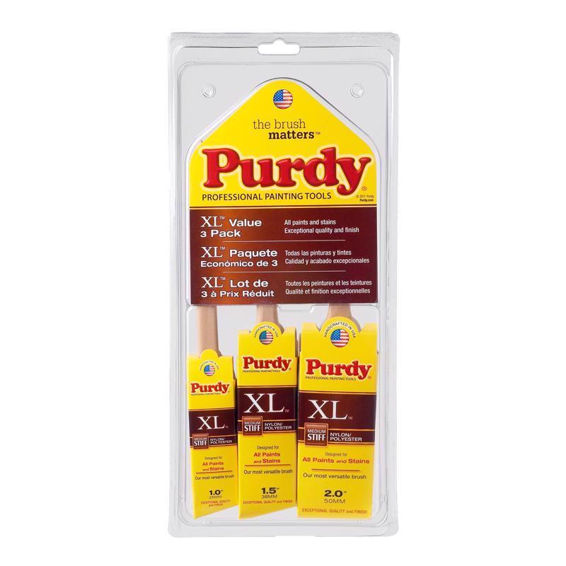 Load image into Gallery viewer, Purdy XL Multi-Pack Medium Stiff Assorted Paint Brush Set
