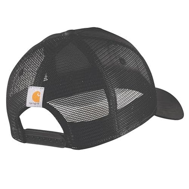 Carhartt Rugged Flex® Twill Mesh-Back Script Patch Cap (Black)