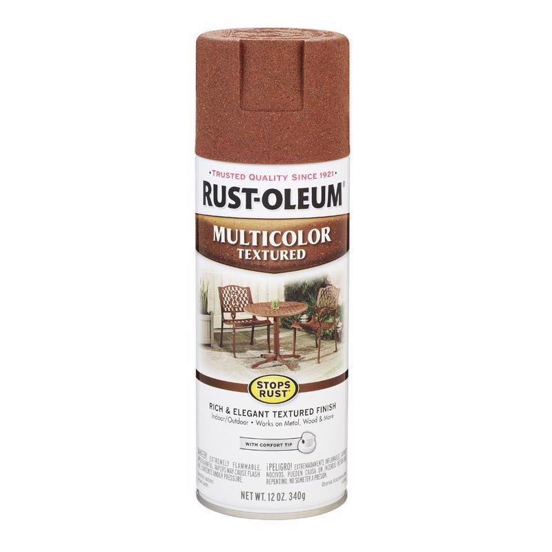 Load image into Gallery viewer, Rust-Oleum Stops Rust MultiColor Textured Rustic Umber Spray Paint 12 oz
