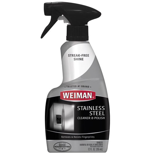 Weiman Floral Scent Stainless Steel Cleaner & Polish 12 oz Liquid