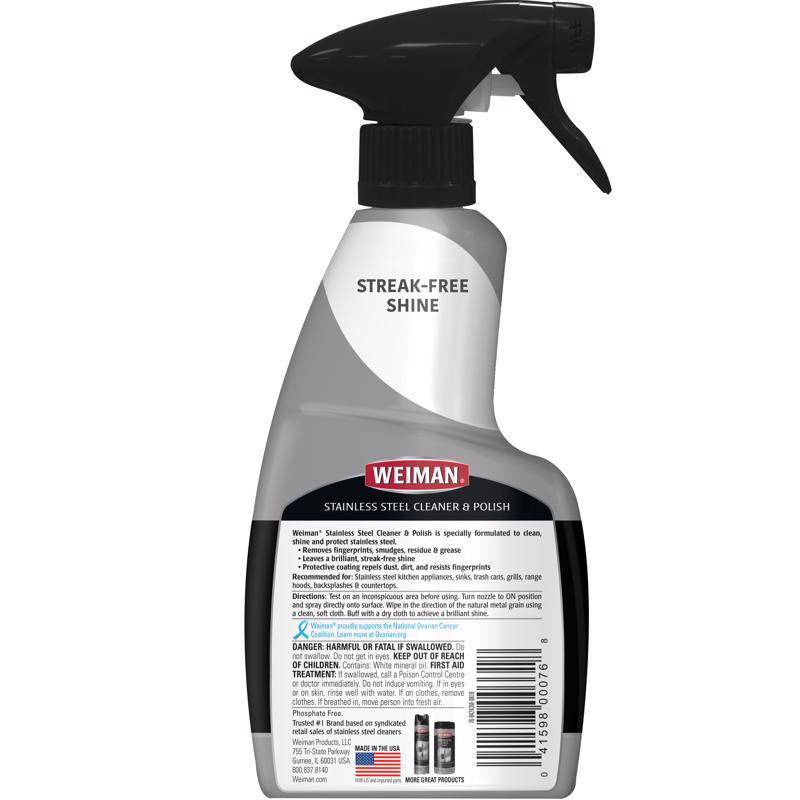 Load image into Gallery viewer, Weiman Floral Scent Stainless Steel Cleaner &amp; Polish 12 oz Liquid
