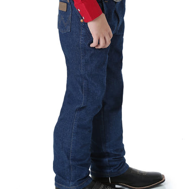 Boy's Wranger Cowboy Cut Original Fit Jeans (Prewashed Indigo) Size 6 Slim