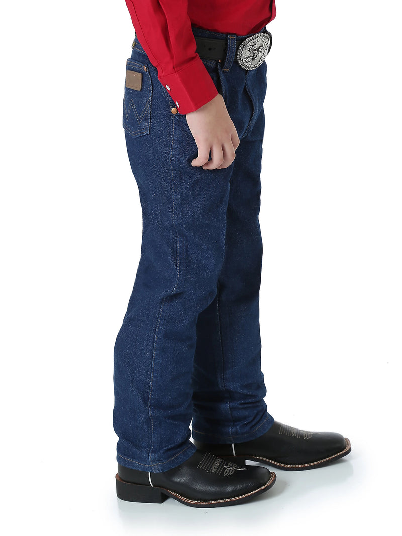 Load image into Gallery viewer, Boy&#39;s Wranger 3 Toddler Cowboy Cut Original Fit Jeans - Prewashed Indigo
