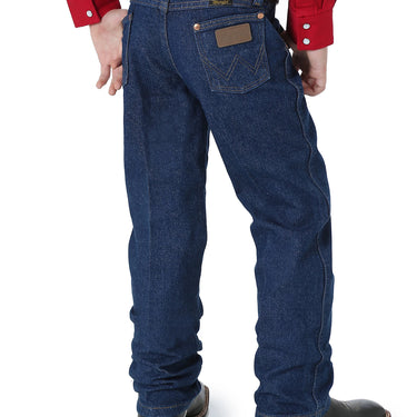 Boy's Wranger Cowboy Cut Original Fit Jeans (Prewashed Indigo) Size 6 Slim