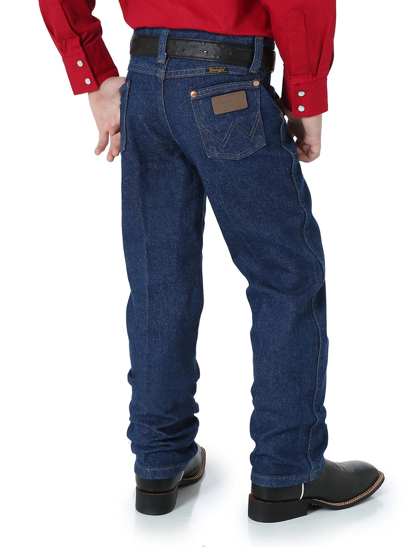 Load image into Gallery viewer, Boy&#39;s Wranger 3 Toddler Cowboy Cut Original Fit Jeans - Prewashed Indigo
