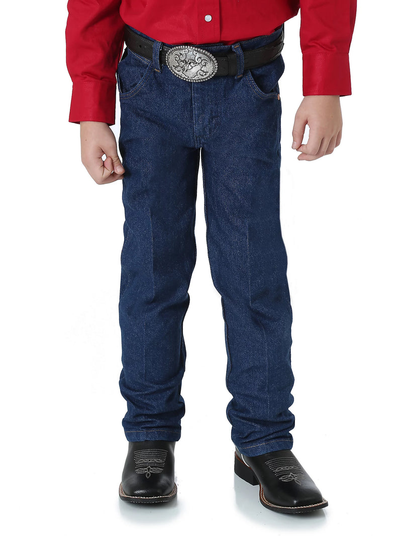 Load image into Gallery viewer, Boy&#39;s Wranger 3 Toddler Cowboy Cut Original Fit Jeans - Prewashed Indigo
