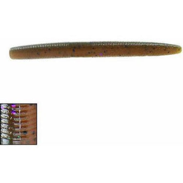 Yamamoto Bait "4 Senko (Green Pumpkin/Amber Laminate)