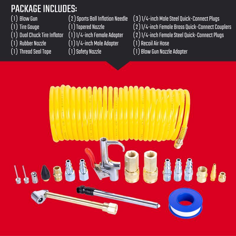 Load image into Gallery viewer, Craftsman 1/4 in. Air Compressor Accessory Kit 20 pc
