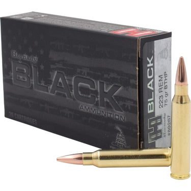 223 Remington 75 gr BTHP Match™ Hornady BLACK®