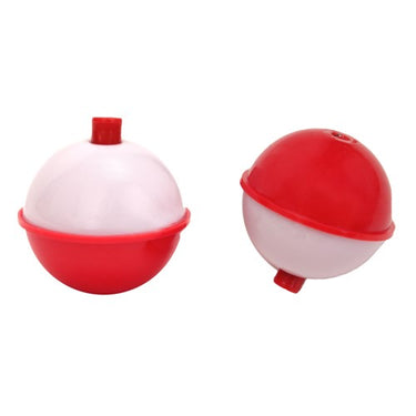 Eagle Claw Snap-on Rd Floats-2' Red/Wht 2pcs