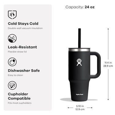 Hydro Flask 24oz Travel Tumbler with Straw Lid (Reef)