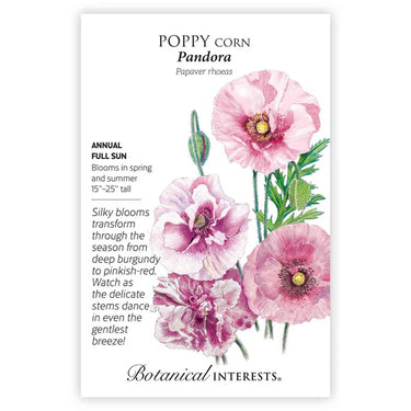 Botanical Interests Pandora Poppy Seeds