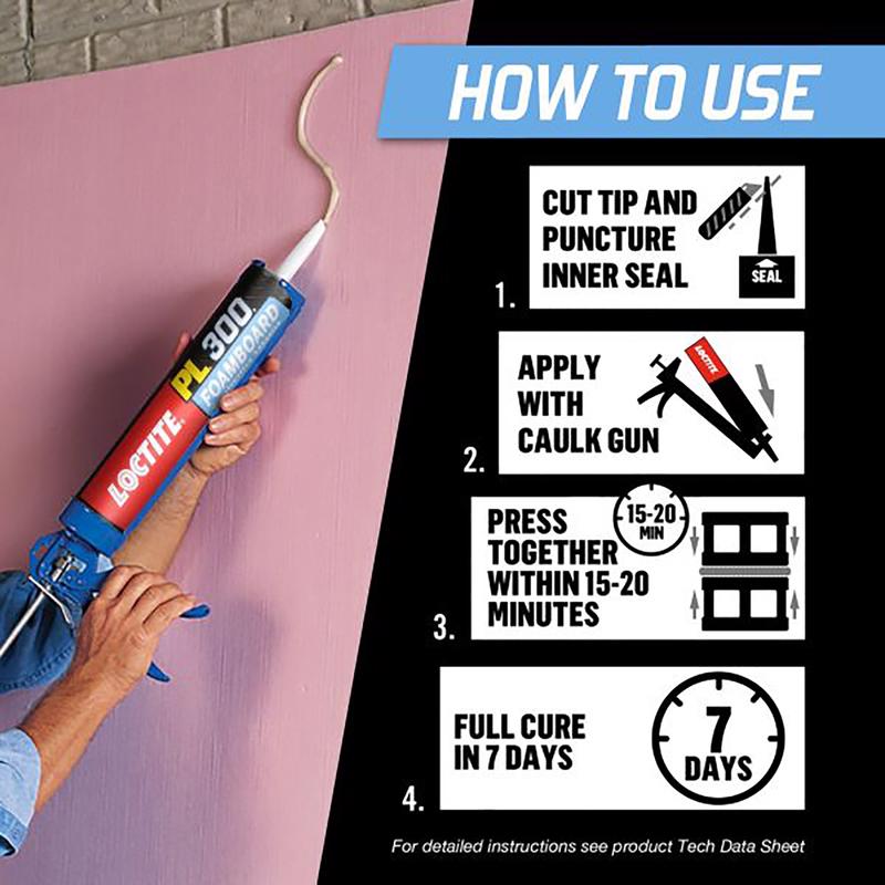 Load image into Gallery viewer, Loctite PL 300 Foamboard Acrylic Latex Construction Adhesive 10 oz

