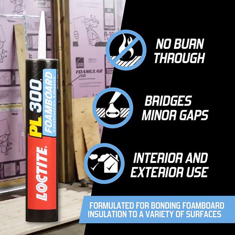Load image into Gallery viewer, Loctite PL 300 Foamboard Acrylic Latex Construction Adhesive 10 oz
