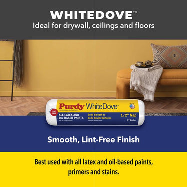 Purdy White Dove 6-1/2 in. W Mini Paint Roller Frame and Cover Threaded End