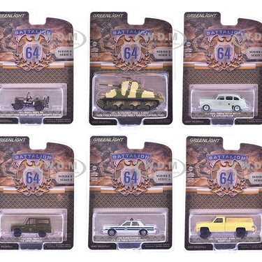 Diecast Greenlight Battalion 64 Series (1 car per purchase)