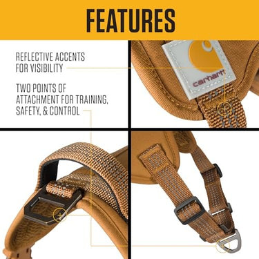 Carhartt Nylon Duck No Pull Dog Harness (Deep Wine) Size XL
