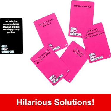Girls in Bar Bathrooms Adult Party Game for Girls and Bachelorette Parties for Hilarious Game Night Memories