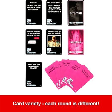 Girls in Bar Bathrooms Adult Party Game for Girls and Bachelorette Parties for Hilarious Game Night Memories