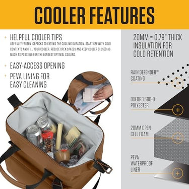 Carhartt Cold Front Lunch Cooler (Oiled Walnut)
