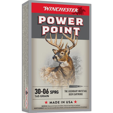 Winchester Power Point 30-06 Springfield Ammo 165 Grain JSP 20rd