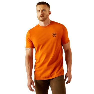 Ariat Men's Barb Shield T-Shirt (Rust) Size L