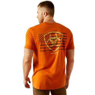 Ariat Men's Barb Shield T-Shirt (Rust) Size L