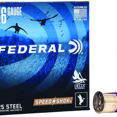 Federal Speed-Shok Waterfowl 16 Gauge 2.75" 15/16 oz 2 Shot 25rds