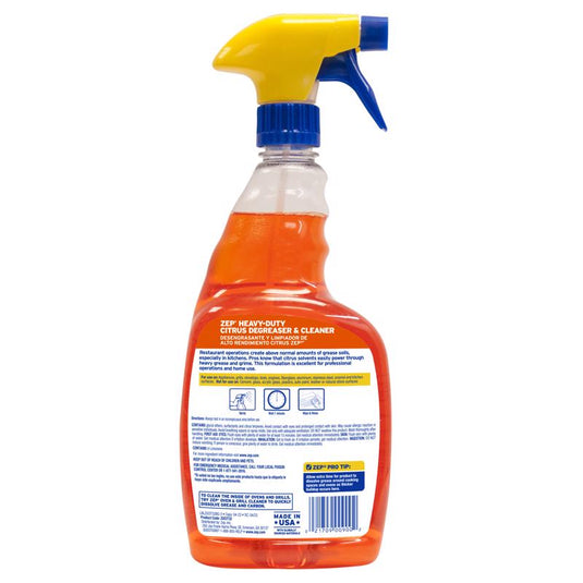 Zep Citrus Scent Heavy Duty Degreaser 32 oz Liquid